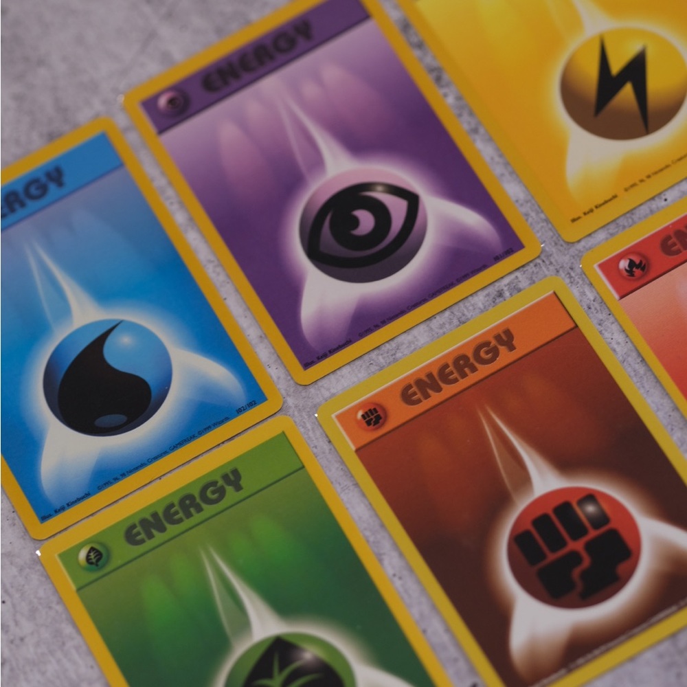 Pokemon First Edition Energy Cards